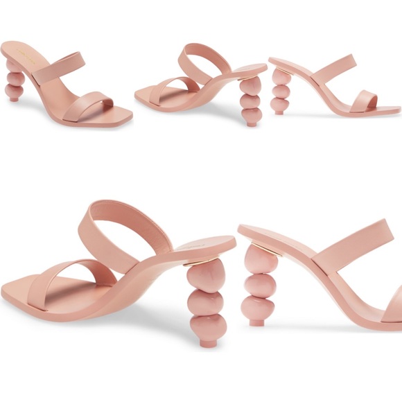Cult Gaia Meta Slide Sandal - Blush 7US - Picture 4 of 4